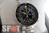 Seiko Flightmaster Pilot Alarm Chronograph 200m Men's Watch SNA411P1