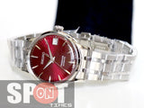 Seiko Presage Red Dial Automatic Bracelet Ladies Watch SRP853J1