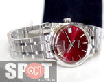 Seiko Presage Red Dial Automatic Bracelet Ladies Watch SRP853J1