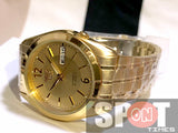 Seiko 5 Automatic 21 Jewels Gold Tone Men's Watch SNKF02J1