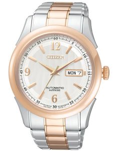 Citizen Sapphire Automatic Two Tone Stainless Steel Men's Watch NH8314-52A