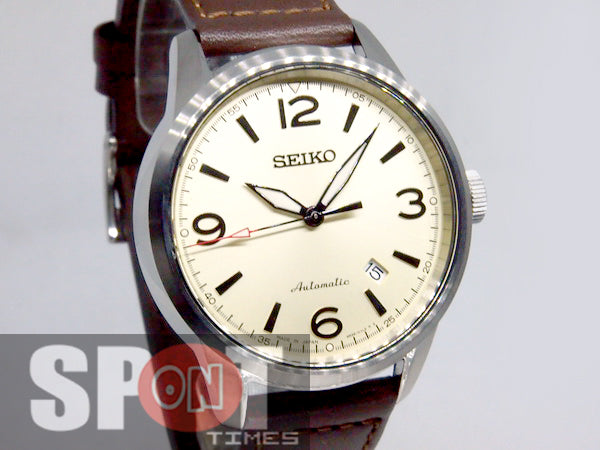 Seiko Presage Automatic Leather Strap Men's Watch SRPB03J1 – Spot