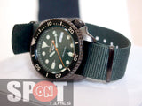 Seiko 5 Automatic 100m Green Nylon Strap Men's Watch SRPD77K1