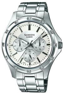 Casio Sheen Stainless Steel Ladies Watch SHE-3801D-7A