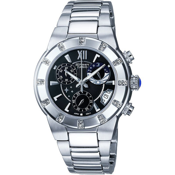 Casio Sheen Chronograph Stainless Steel Ladies Watch SHN-5502D-1A