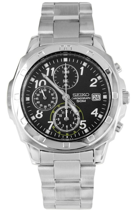 Seiko Chronograph 50m Stainless Steel Men's Watch SND195P1