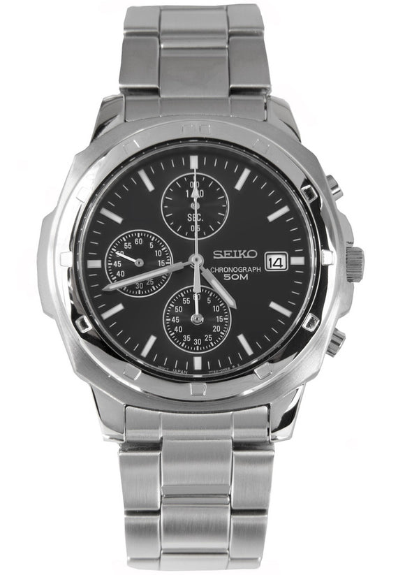 Seiko chronograph 100m Stainless Steel Men's Watch SNDB35P1