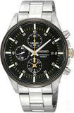 Seiko Chronograph 100m Stainless Steel Men's Watch SNDC85P1