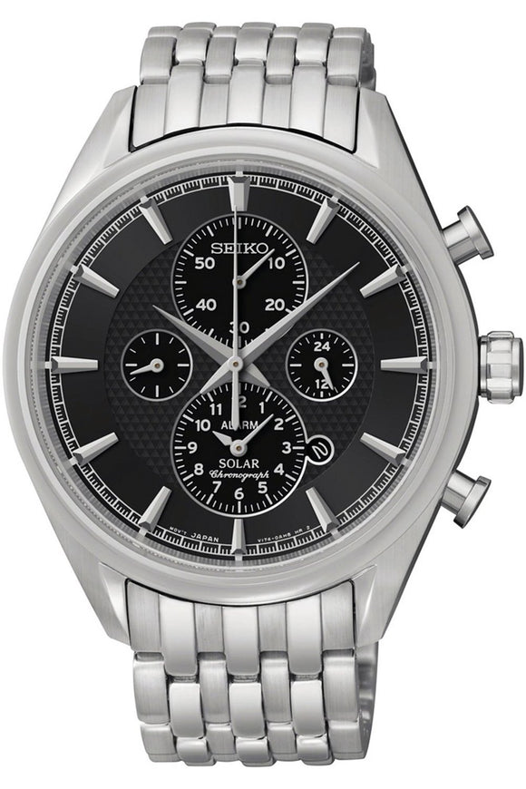 Seiko Solar Chronograph Stainless Steel Men's Watch SSC211P1