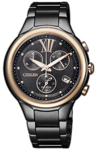 Citizen Eco-Drive Sapphire Black Stainless Steel Ladies Watch FB1316-56E