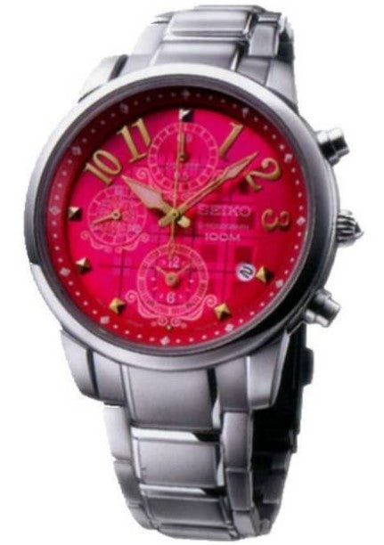 Seiko Criteria Chronograph 100m Quartz Stainless Steel Ladies Watch SNDX81P1