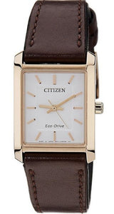 Citizen Eco-Drive Sapphire Leather Strap Ladies Watch EP5913-00A