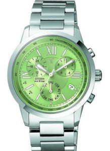 Citizen xC Chronograph Green Dial Stainless Steel Ladies Watch AN6070-54Z