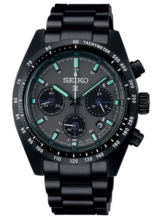 Seiko Prospex Black Series ‘Night Speedtimer’ Solar Chronograph Men's Watch SSC917P1