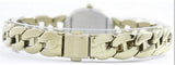 Seiko Solar Pearl Color Dial Gold Tone Stainless Ladies Watch SUP322P1