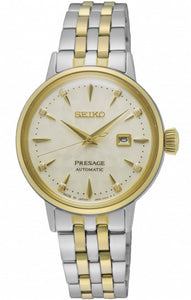 Seiko Presage Cocktail "White Lady" Diamond Twist Automatic Ladies Watch SRE010J