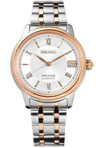 Seiko Presage Automatic Two Tone Stainless Steel Ladies Watch SRP856J1