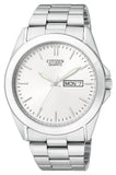 Citizen White Dial Stainless Steel Quartz Men's Watch BF0580-57A