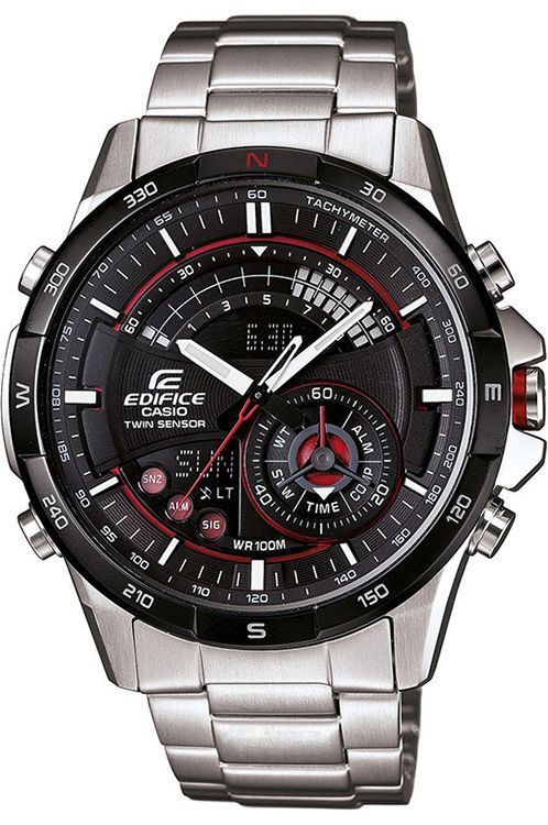 Casio Edifice Chronograph Twin Sensor Stainless Steel Men's Watch ERA-200DB-1A