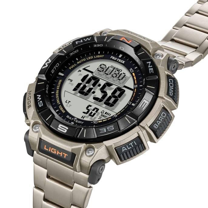 Casio Protrek Solar Powered Titanium Men s Watch PRG 340T 7 Spot On Times