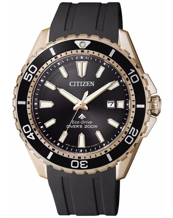Citizen Promaster Eco-Drive Rose Gold 200m Diver Men's Watch BN0193-17E