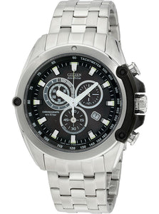 Citizen Eco-Drive Chronograph WR 10 bar Stainless Steel Men's Watch AT0787-55F