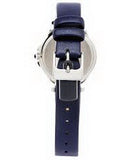 Seiko Roman Swarovski Blue Leather Strap Ladies Watch SRZ441P2