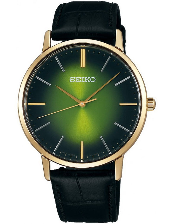 Seiko Spirit Quartz Leather Strap Men's Watch SCXP126J