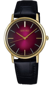 Seiko Spirit Quartz Leather Strap Ladies Watch SCXP138J