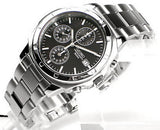 Seiko Chronograph 50m Black Dial Men's Watch SND191P1