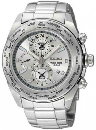 Seiko Criteria World Timer Alarm Multi-Function Men's Watch