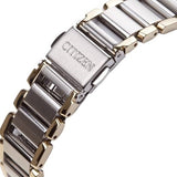 Citizen Eco Drive Two Tone Sapphire Stainless Steel Ladies Watch EP5884-57A