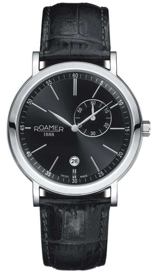 Roamer Vanguard Sapphire Crystal Leather Strap Men's Watch 934950-41-55-05