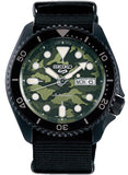 Seiko 5 Sports Green Camouflage Dial Automatic Men's Watch SRPJ37K1