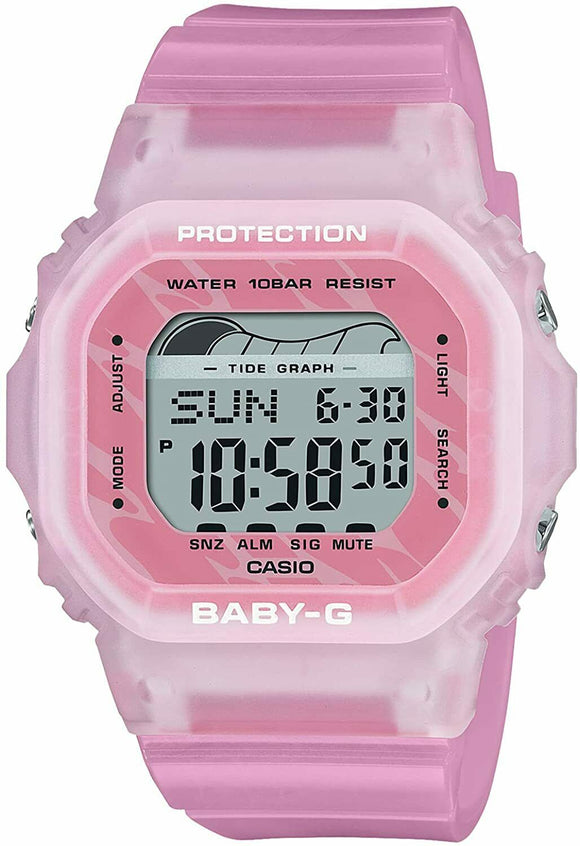 Casio Baby-G G-LIDE Series Pink Tide Moon Data Digital Ladies Watch BLX-565S-4