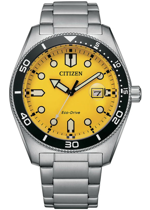 Citizen Eco Drive Stainless Steel Diver Men's Watch AW1760-81Z