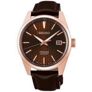 Seiko Presage Sharp Edge Series Rose Gold Men's Watch SPB170J1