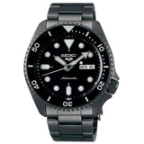 Seiko 5 Sports Black Stainless Steel Automatic Men's Watch SRPD65K1