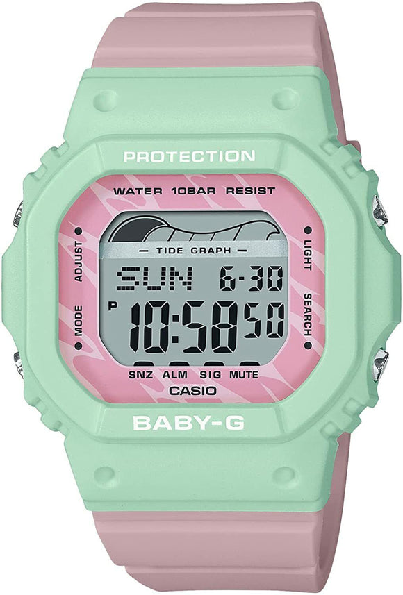 Casio Baby-G G-LIDE Series Pink Tide Moon Data Digital Ladies Watch BLX-565-3