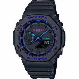 Casio G-Shock Carbon Core Guard Violet Accent Men's Watch GA-2100VB-1A