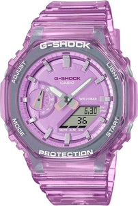 Casio G-Shock Carbon Core Guard Purple Clear Ladies Watch GMA-S2100SK-4