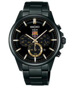 Seiko Solar Spirit FCB Barcelona Chronograph Men's Watch SBPY051J1