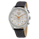 Seiko Chronograph Quartz Leather Strap Men's Watch SSB227P1