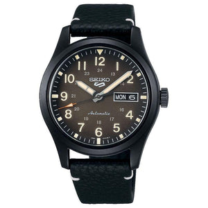 Seiko 5 Sports Field Collection Leather Band Men's Watch SRPG41K1