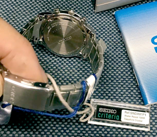 Seiko criteria quartz chronograph sales