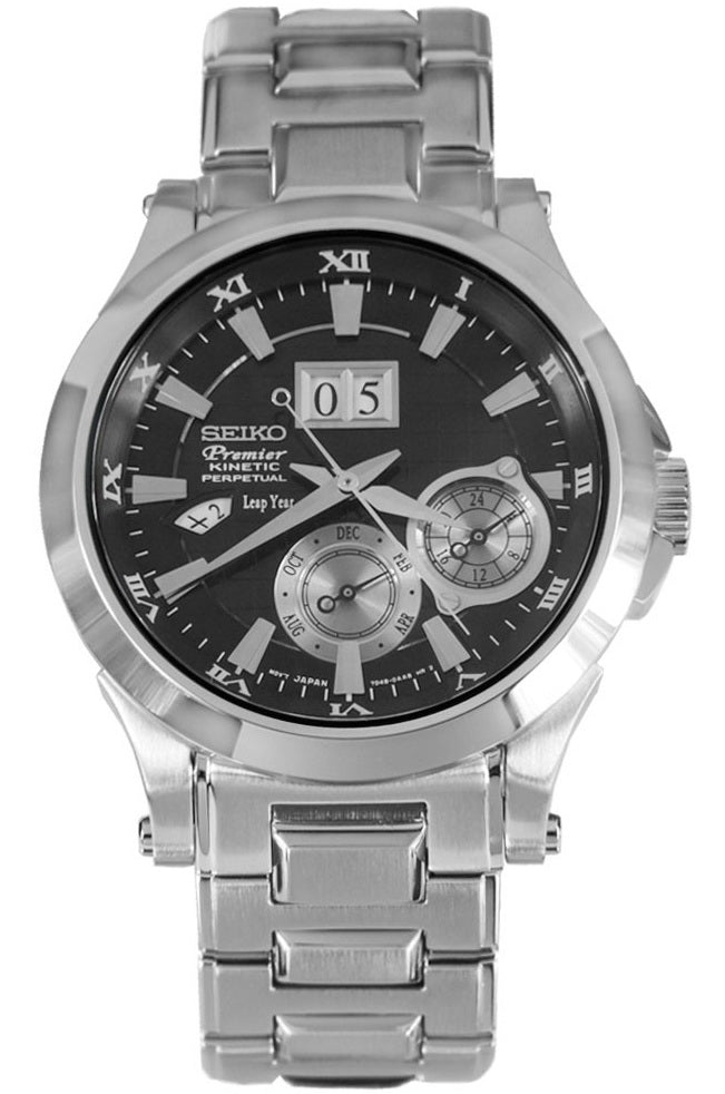 時計 SEIKO SPRIT PERPETUAL CALENDAR SGPBEZEL Seiko Perpetual Calendar Kinetic Sapphire Men's Watch