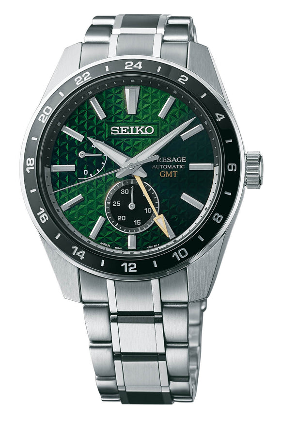 Seiko Presage Sharp Edged Automatic GMT Men's Watch SPB219J1