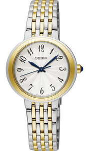 Seiko Quartz Two Tone Stainless Steel Ladies Watch SRZ506P1